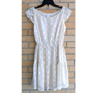 Dotted Chiffon Dress - MM Couture - S